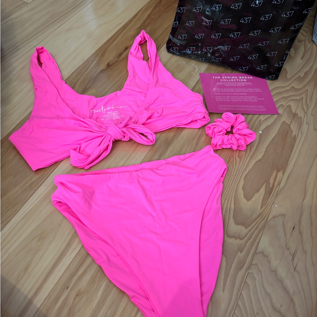 Pink Women's Swim Set